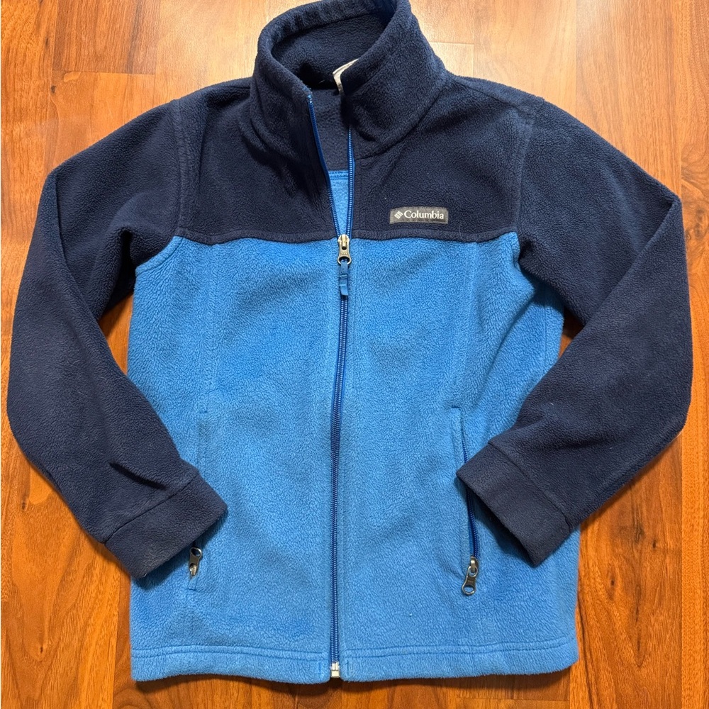 Boys Columbia Navy and Blue Fleece Jacket